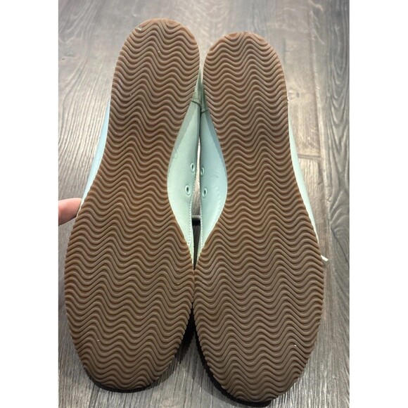 Tory Burch Tory Sneaker Kid Suede & Leather  Size 11 Mint Chip Colorblock - Picture 4 of 9